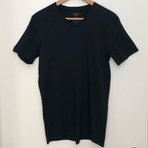 NWOT Vince V-Neck T-Shirt Pima Cotton Navy